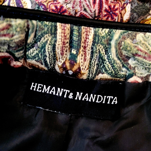Hemant & Nandita Anthro Embroidered Quilted Studded Jacket - Picture 9 of 13